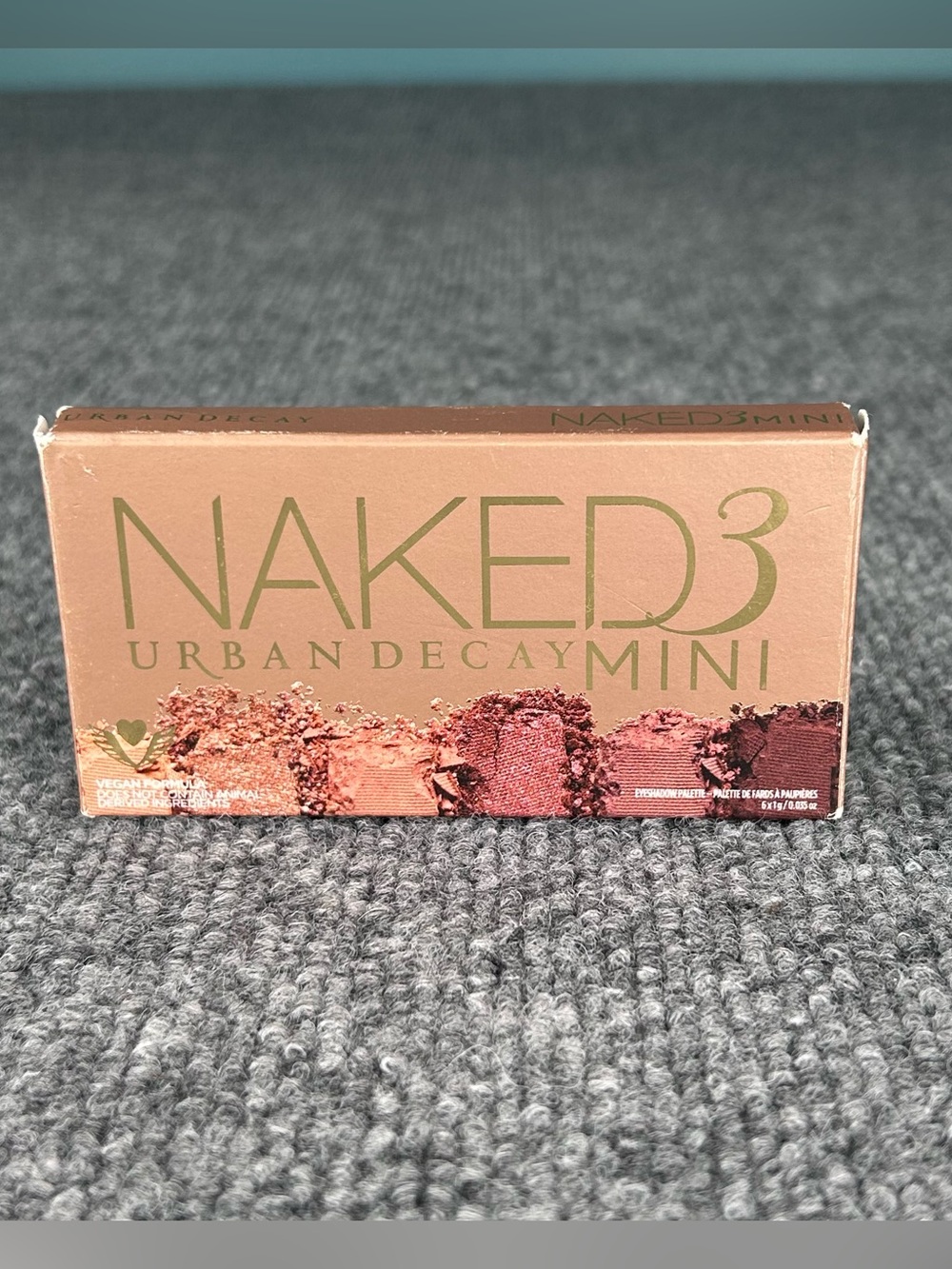 URBAN DECAY Naked 3 MINI Eyeshadow Palette Rose Hued Neutrals Vegan 6 Shade ~NIB